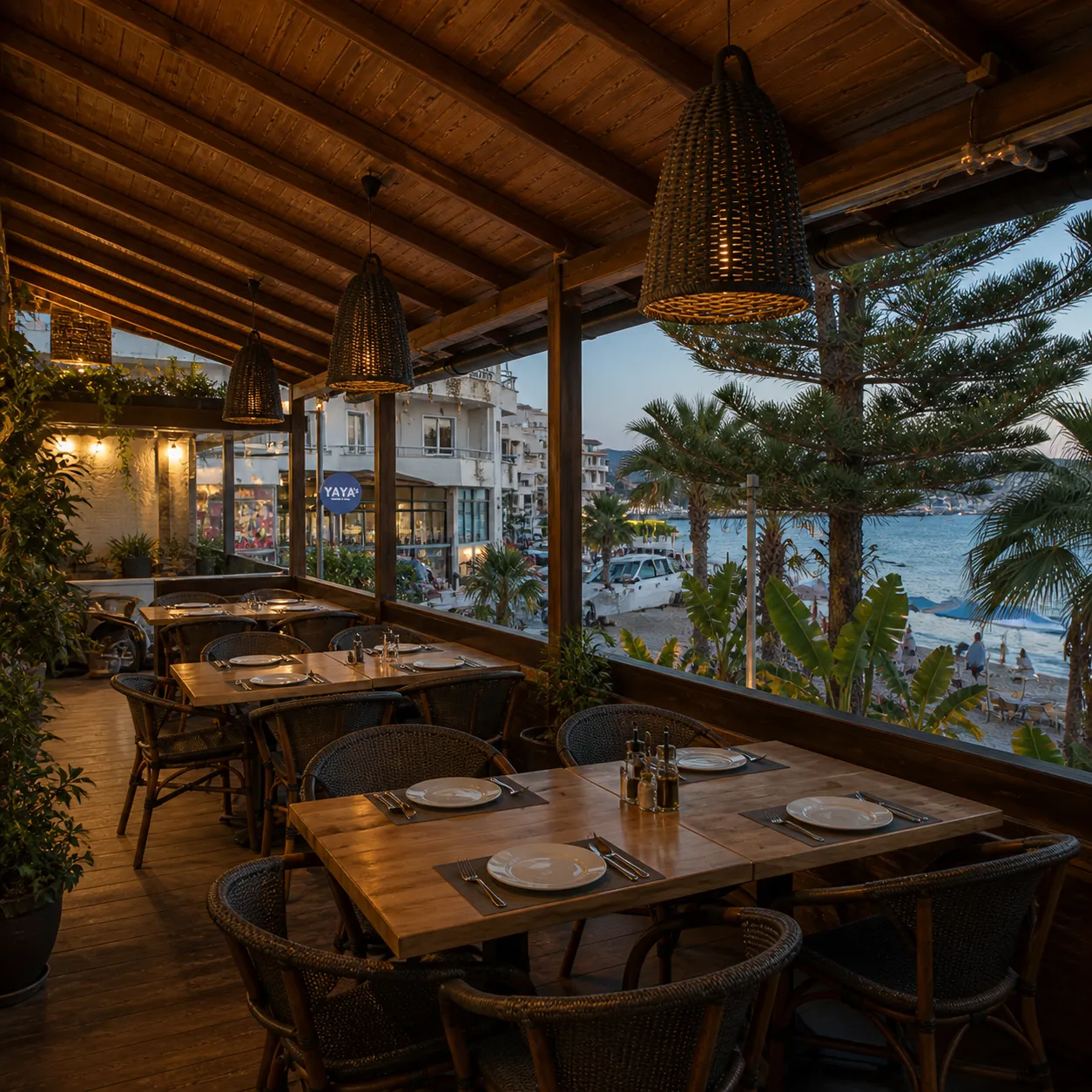 Interior dining area of Yaya's